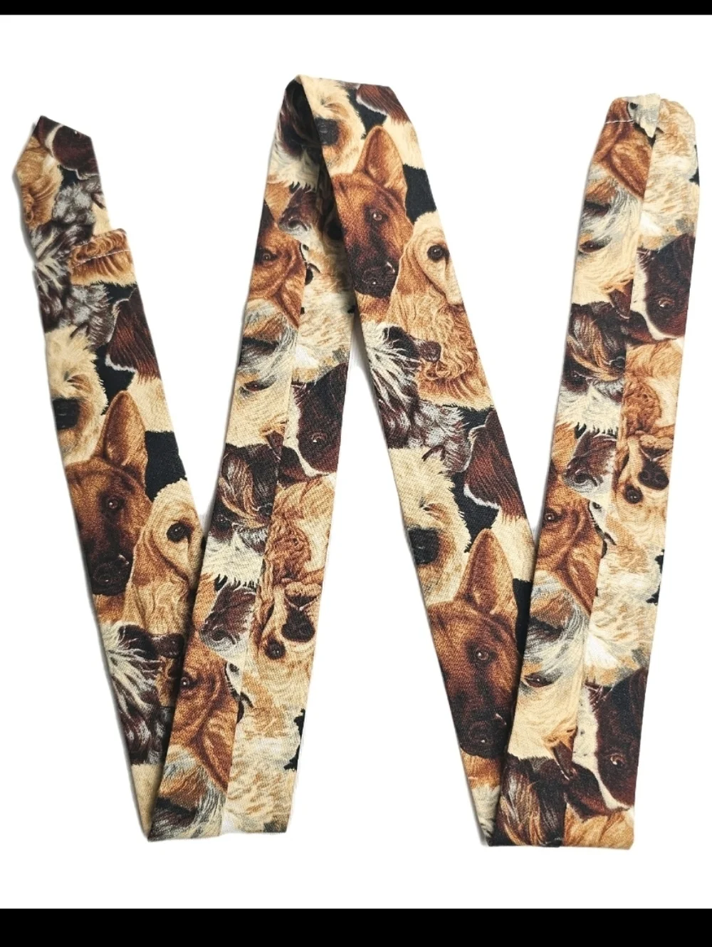 Handmade Unisex Dog Pack Print Brown Stethoscope Sleeve: Washable Cotton Cover